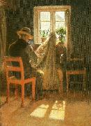 Anna Ancher kran wollesen boder garn painting